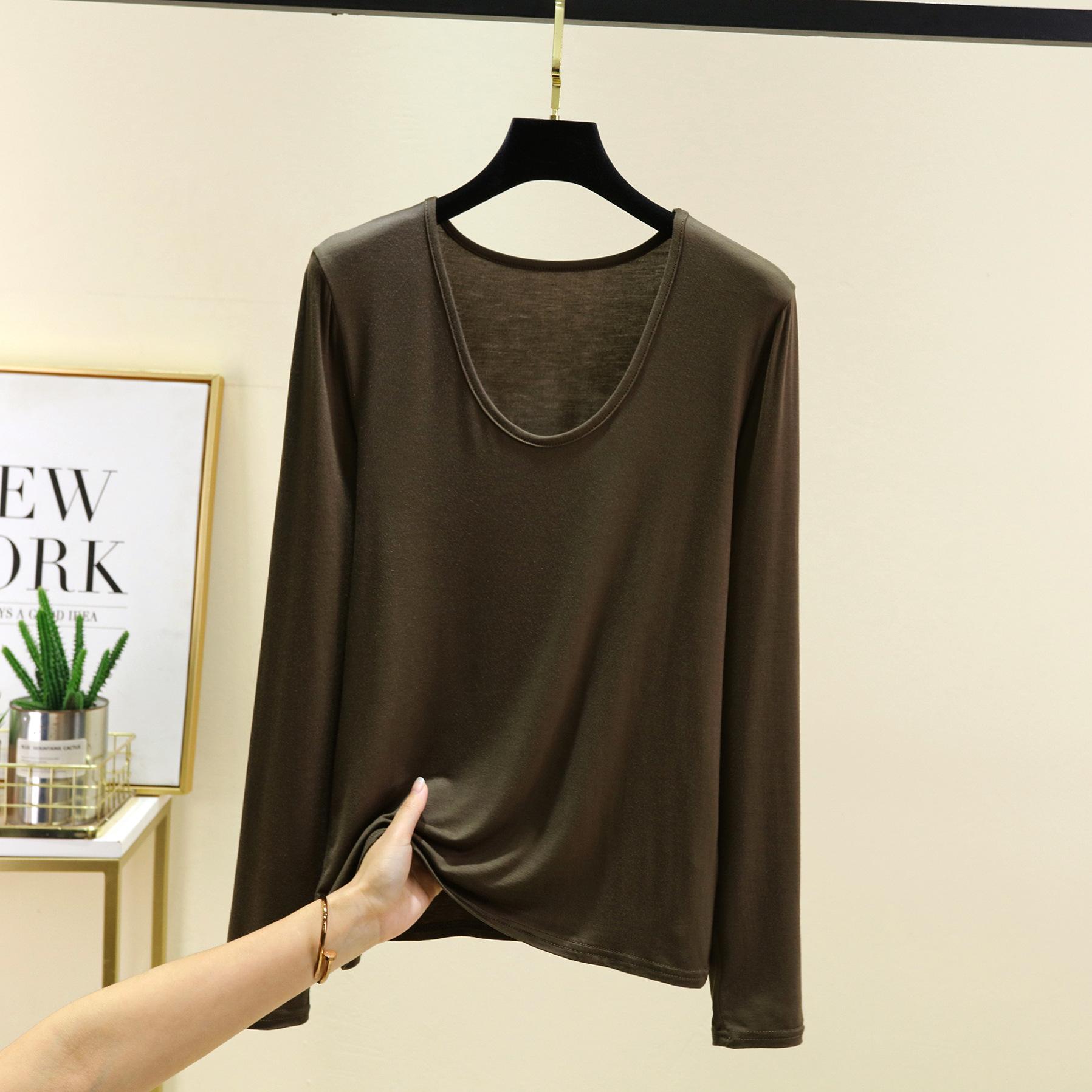 Большие размеры от M до 6XL U-образный вырез Женская футболка Длинные рукава Свободные футболки однотонные повседневные футболки Топы Все подходят 6XL
Большие размеры от M до 6XL U-образный вырез Женская футболка Длинные рукава Свободные футболки однотонные повседневные футболки Топы Все подходят 6XL