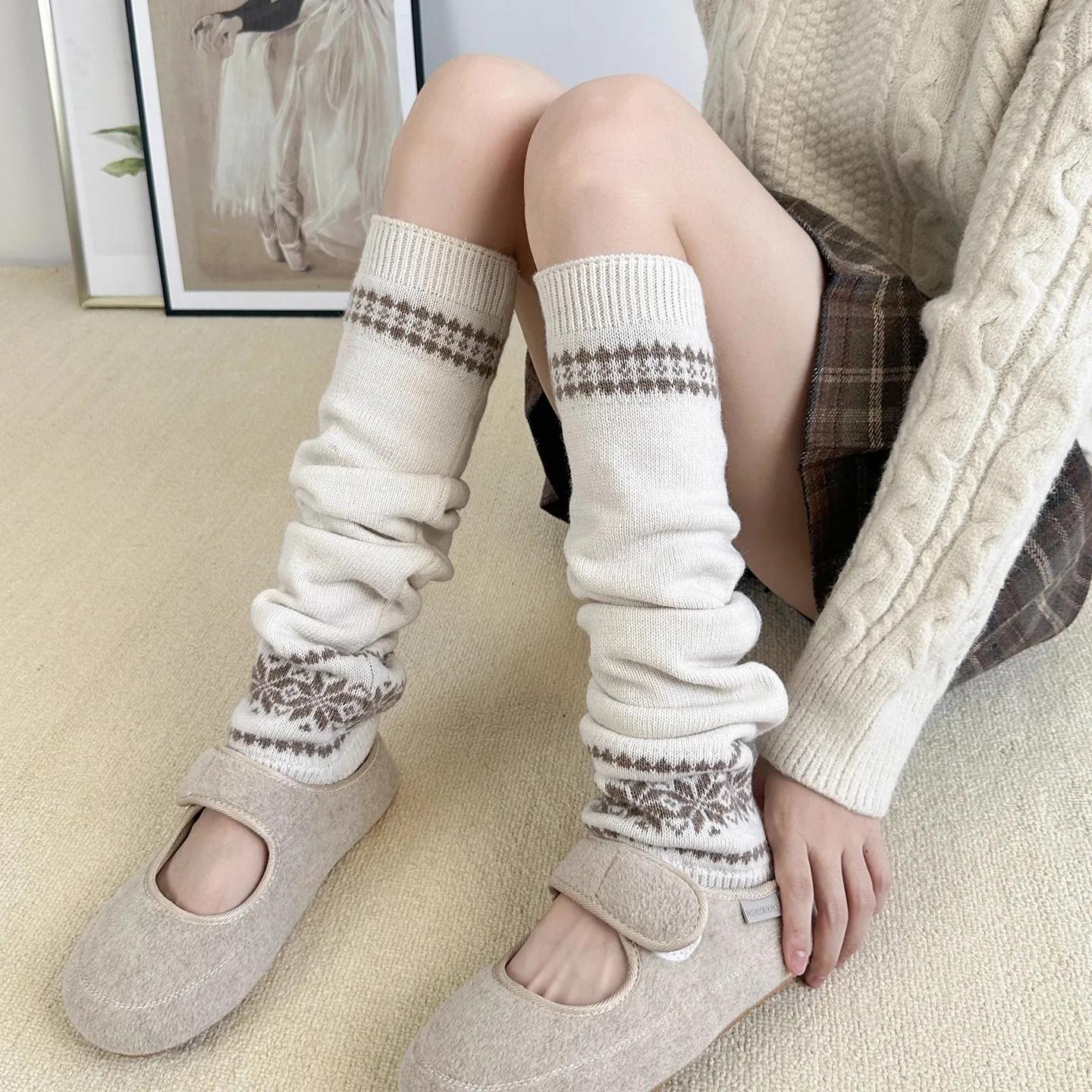 1/2/3pairs Winter Casual Warm Leg Warmers Knitted Soft JK Lolita Boot Covers Snowflake Fair Isle Piled Sock 40cm Long Foot Cover One Size белый
1/2/3pairs Winter Casual Warm Leg Warmers Knitted Soft JK Lolita Boot Covers Snowflake Fair Isle Piled Sock 40cm Long Foot Cover One Size белый