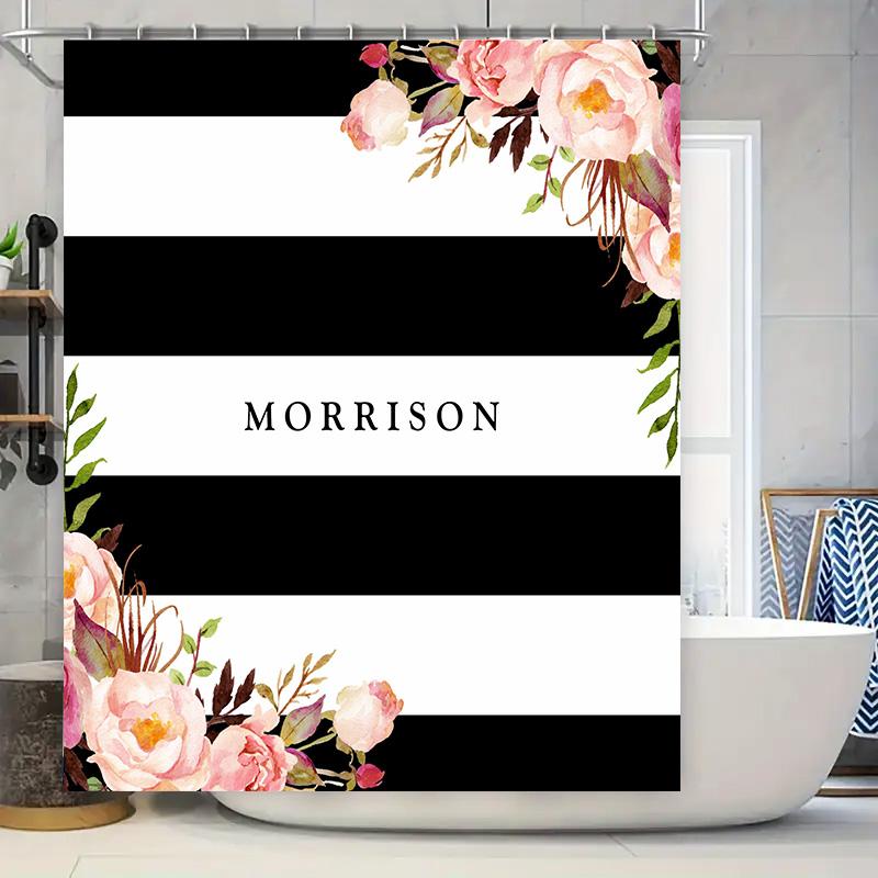 Watercolor Floral Bath Shower Curtain With Name Custom Decor For Bathroom W60H190(CM)-1 Pcs
Watercolor Floral Bath Shower Curtain With Name Custom Decor For Bathroom W60H190(CM)-1 Pcs
