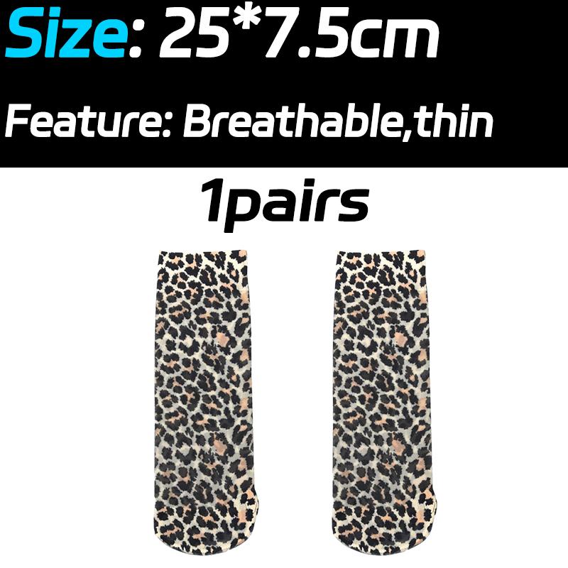 Leopard Print Low Cylinder Socks Women Spring Summer Not Sweaty Nylon Short Sock Girls Long-lasting Ultrathin Breathable Hosiery 25x7.5cm
Leopard Print Low Cylinder Socks Women Spring Summer Not Sweaty Nylon Short Sock Girls Long-lasting Ultrathin Breathable Hosiery 25x7.5cm