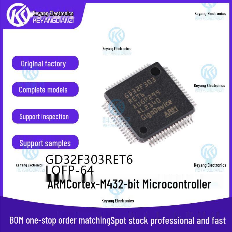 GD32F303RET6 ARM Cortex-M4 32-bit Microcontroller LQFP-64
GD32F303RET6 ARM Cortex-M4 32-bit Microcontroller LQFP-64