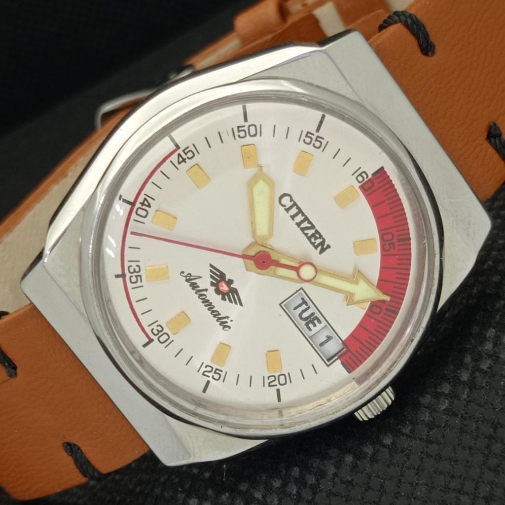 USED VINTAGE CITIZEN AUTOMATIC 8200 JAPAN MENS DAY/DATE SILVER WATCH a306120-9 SKU583a-a306120
USED VINTAGE CITIZEN AUTOMATIC 8200 JAPAN MENS DAY/DATE SILVER WATCH a306120-9 SKU583a-a306120