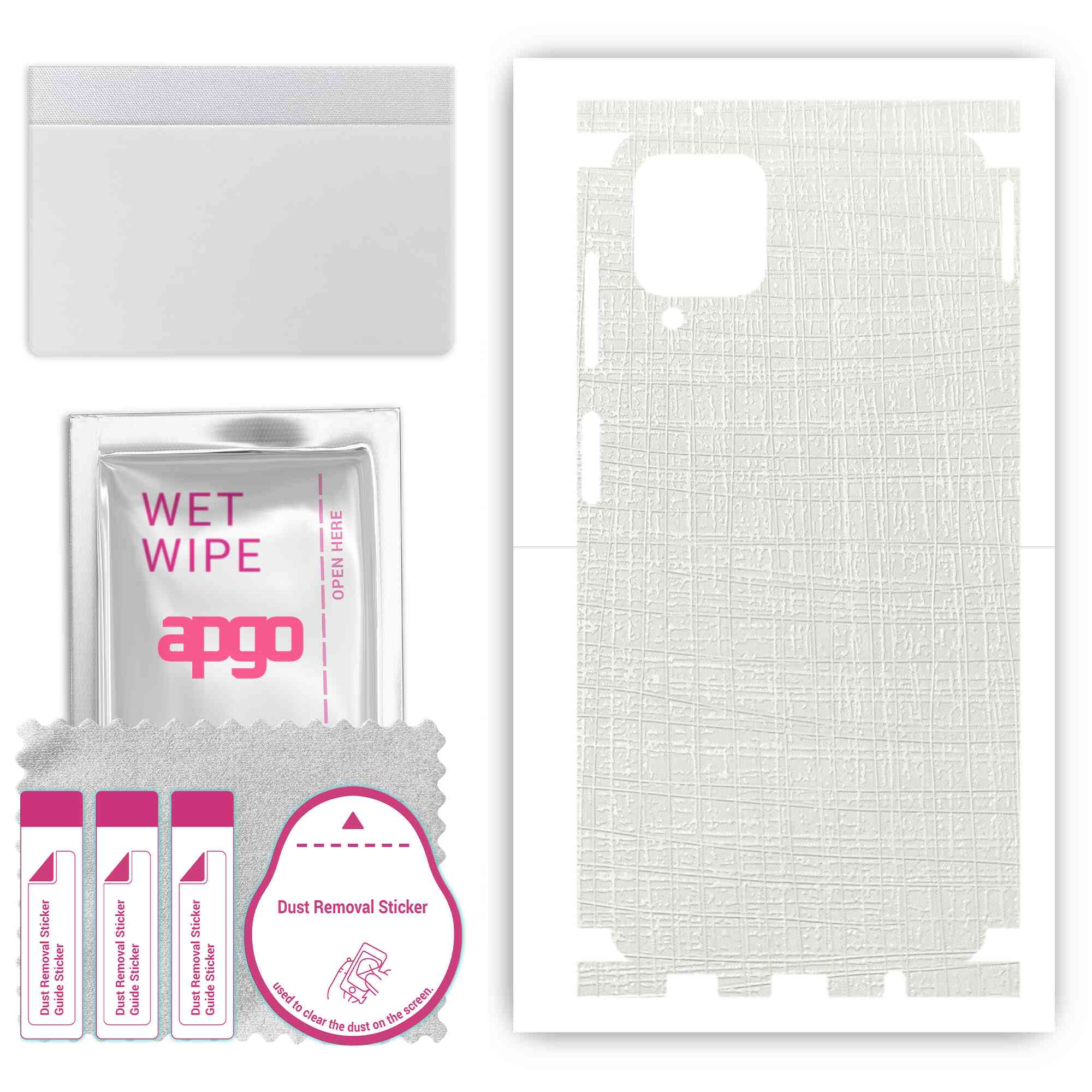 Apgo Protective Skin Sticker for the back+sides compatible with Samsung Galaxy A12, Full Wrap Film, Foil, Vinyl - Pattern White Fabric
Apgo Protective Skin Sticker for the back+sides compatible with Samsung Galaxy A12, Full Wrap Film, Foil, Vinyl - Pattern White Fabric