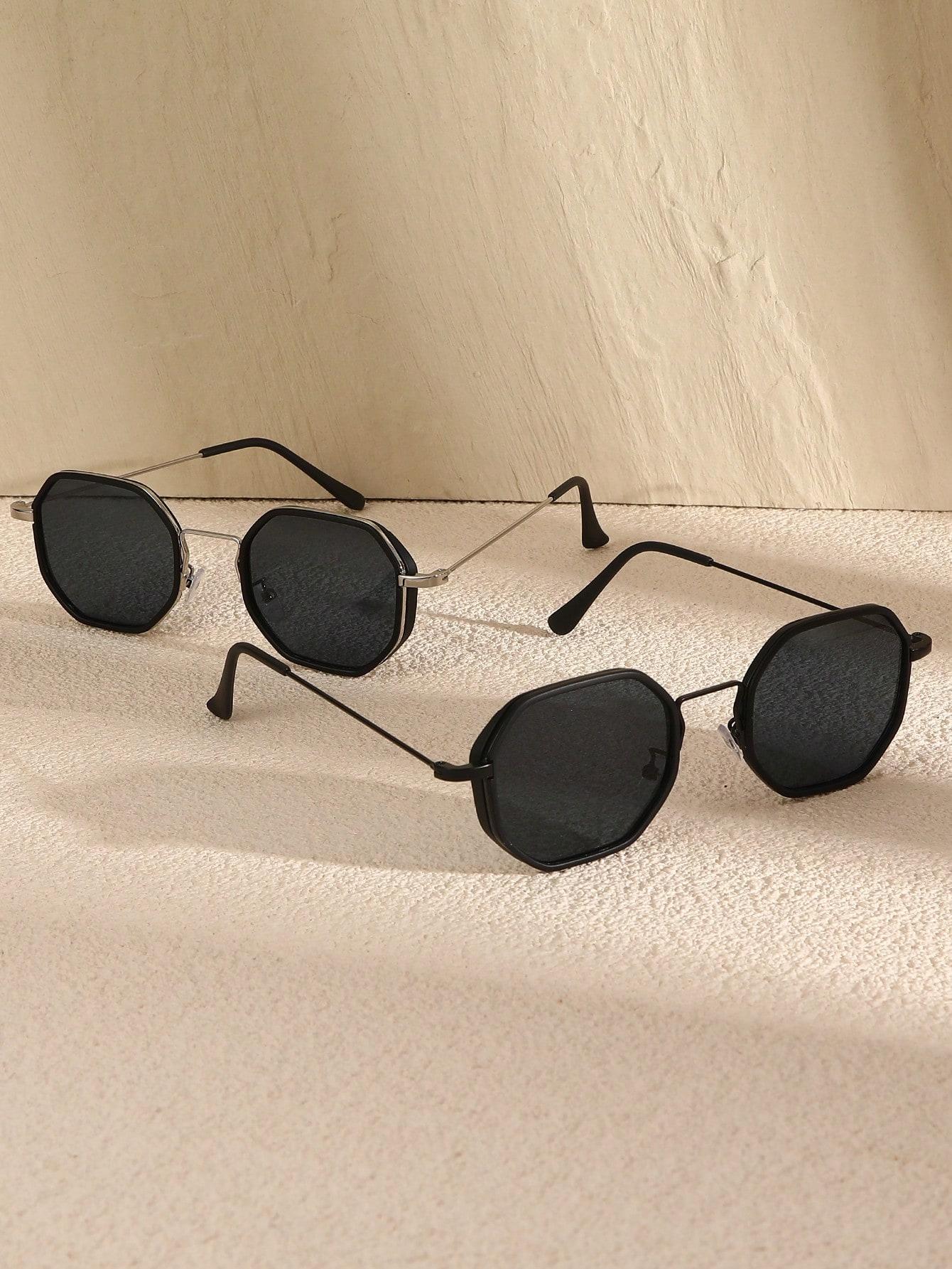 2PCS Fashion Cool Geometric Metal Frame Women Sunglasses For Men Outdoor Daily Life Shades Eyewear Accessories.
2PCS Fashion Cool Geometric Metal Frame Women Sunglasses For Men Outdoor Daily Life Shades Eyewear Accessories.