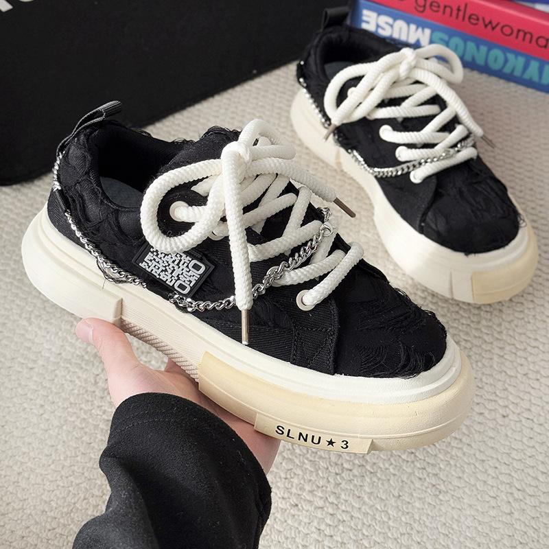 Модные мужские кроссовки 2025 Новые Ретро Удобные Уличные Обувь для Скейтборда Платформа Шнуровка Беговые Повседневные Спортивные Холщовые Туфли 39 чёрный
Модные мужские кроссовки 2025 Новые Ретро Удобные Уличные Обувь для Скейтборда Платформа Шнуровка Беговые Повседневные Спортивные Холщовые Туфли 39 чёрный
