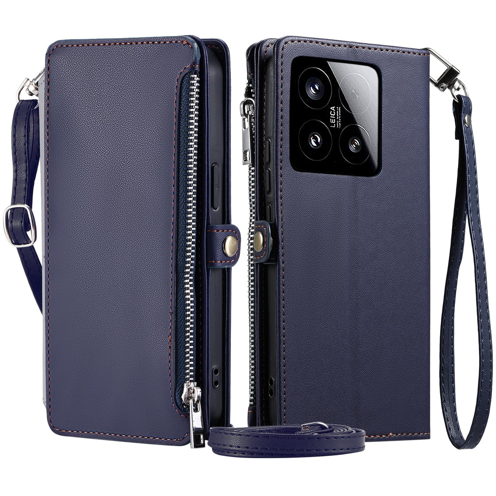 015 Style For Xiaomi 15 Case TPU+PU Leather Wallet Phone Cover with Straps Blue
015 Style For Xiaomi 15 Case TPU+PU Leather Wallet Phone Cover with Straps Blue