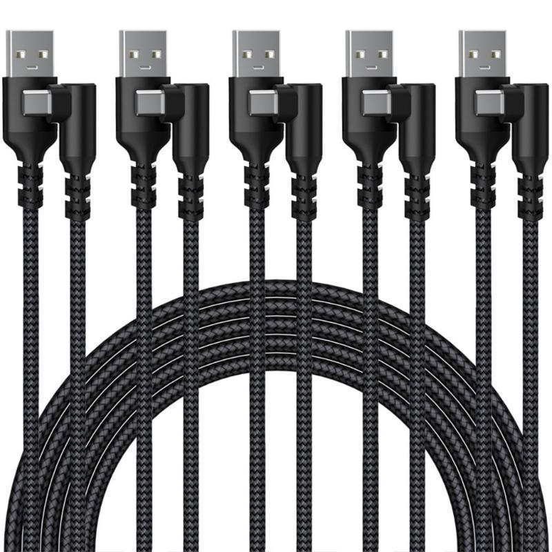 2m USB Type C Charging Cable 90 Degree Angled Connectors Fast Data Transfer Braided Cord for Smartphones Tablets Laptops чорний
2m USB Type C Charging Cable 90 Degree Angled Connectors Fast Data Transfer Braided Cord for Smartphones Tablets Laptops чорний