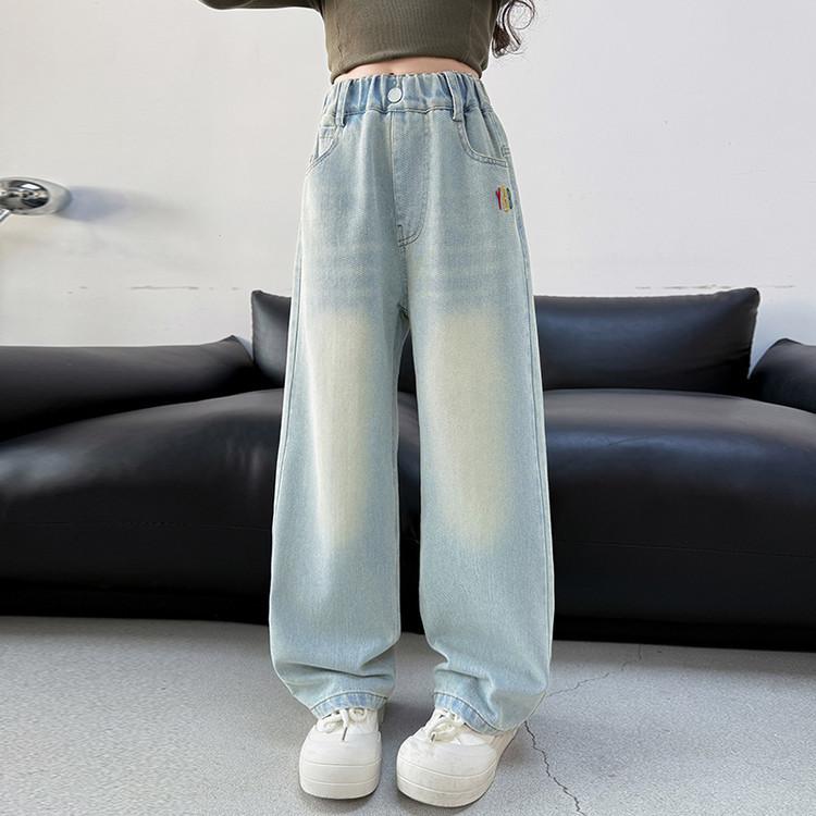 Girls Wide Leg Pants Spring and Autumn Loose Straight Leg Jeans Fashionable Children s Pants 170
Girls Wide Leg Pants Spring and Autumn Loose Straight Leg Jeans Fashionable Children s Pants 170