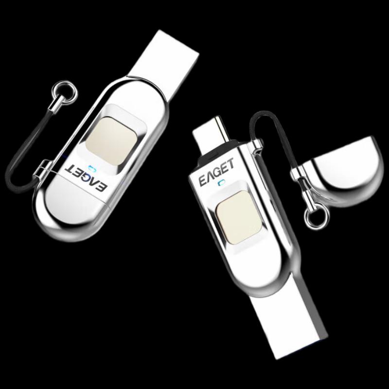 EAGET FU68 Fingerprint Encrypted Dual-Interface USB Flash Drive
EAGET FU68 Fingerprint Encrypted Dual-Interface USB Flash Drive