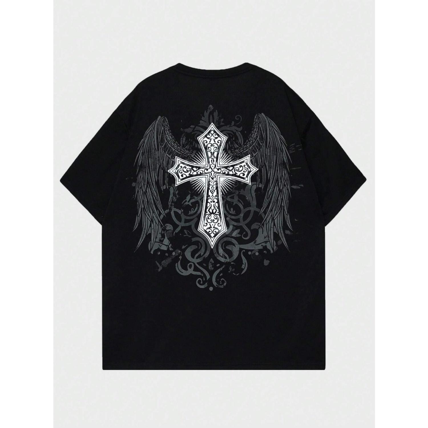 Футболка унисекс с рисунком креста в готическом стиле для мужчин и женщин из хлопка, роскошный бренд, модная футболка большого размера с коротким рукавом, классическая футболка с принтом S-4xl S чёрный
Футболка унисекс с рисунком креста в готическом стиле для мужчин и женщин из хлопка, роскошный бренд, модная футболка большого размера с коротким рукавом, классическая футболка с принтом S-4xl S чёрный
