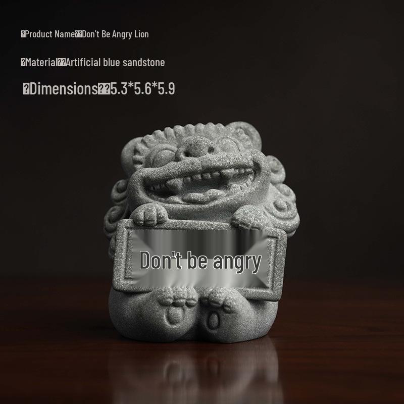 Blue Sandstone Lion Statue: Wealth, Success, and Creativity Cultural Desk Ornament
Blue Sandstone Lion Statue: Wealth, Success, and Creativity Cultural Desk Ornament