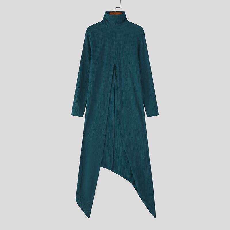 INCERUN Мужские водолазки с длинным рукавом, текстурные, с высокими разрезами, асимметричные, длинные туники M озеро синий
INCERUN Мужские водолазки с длинным рукавом, текстурные, с высокими разрезами, асимметричные, длинные туники M озеро синий