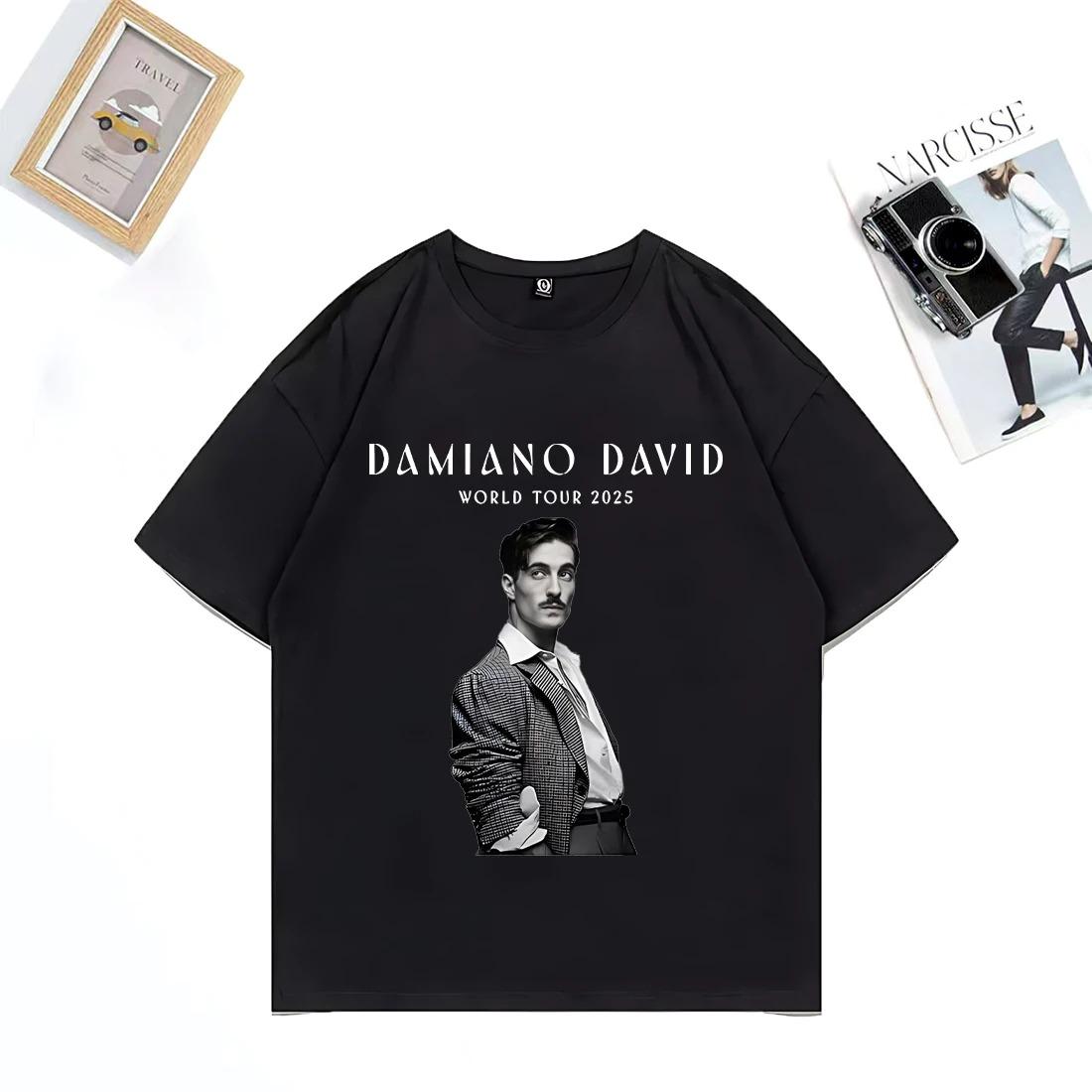 Damiano David World Tour 2026 T-shirt Men Women Fashion clothes Street Hip Hop Short Sleeve Casual Top Oversized Cotton T Shirts S
Damiano David World Tour 2026 T-shirt Men Women Fashion clothes Street Hip Hop Short Sleeve Casual Top Oversized Cotton T Shirts S