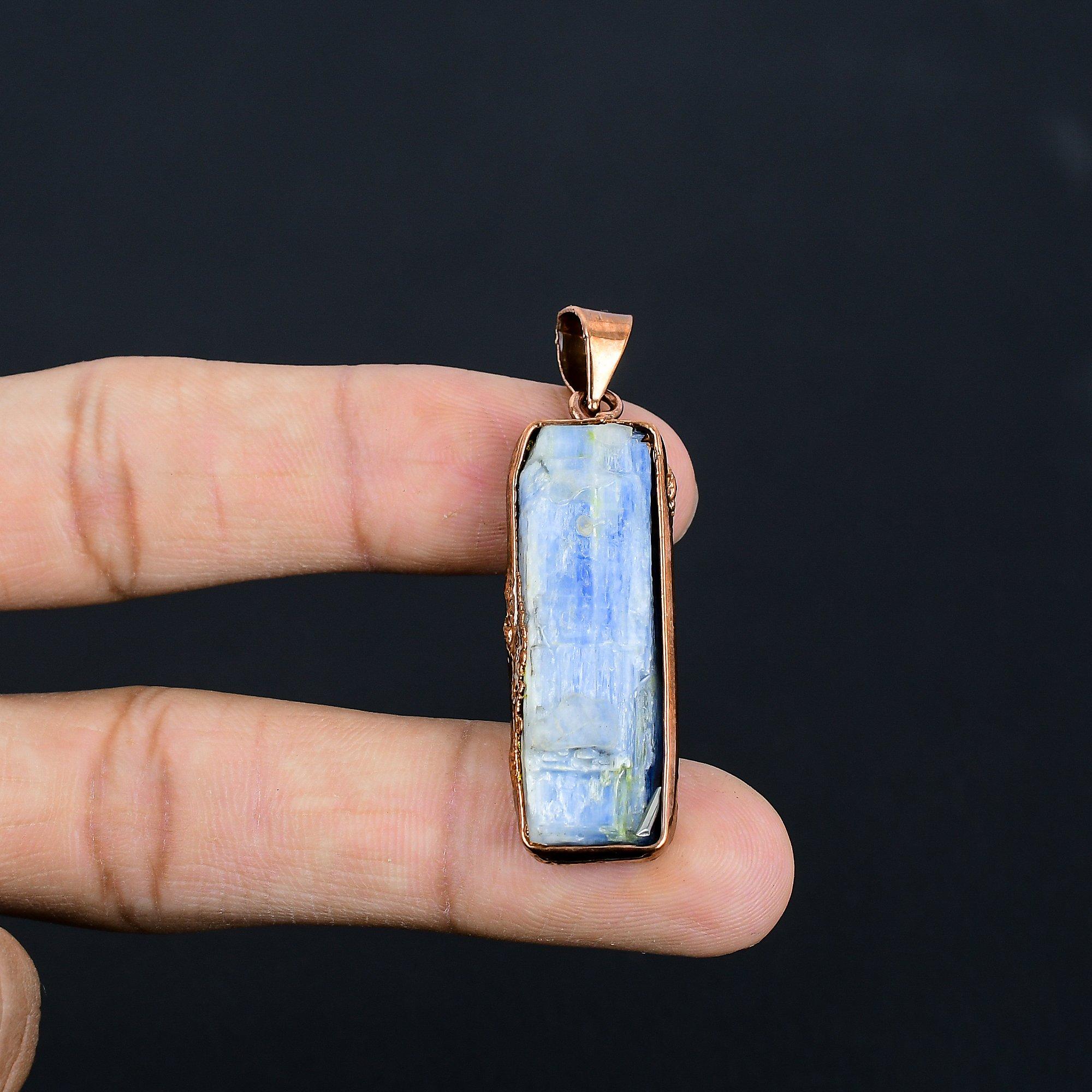 Кулон из кианита, гальванизированный медью, Ювелирное изделие с кулоном из драгоценного камня ручной работы, Подарки для жены, Совершенно новый кулон 2.55 Inches
Кулон из кианита, гальванизированный медью, Ювелирное изделие с кулоном из драгоценного камня ручной работы, Подарки для жены, Совершенно новый кулон 2.55 Inches