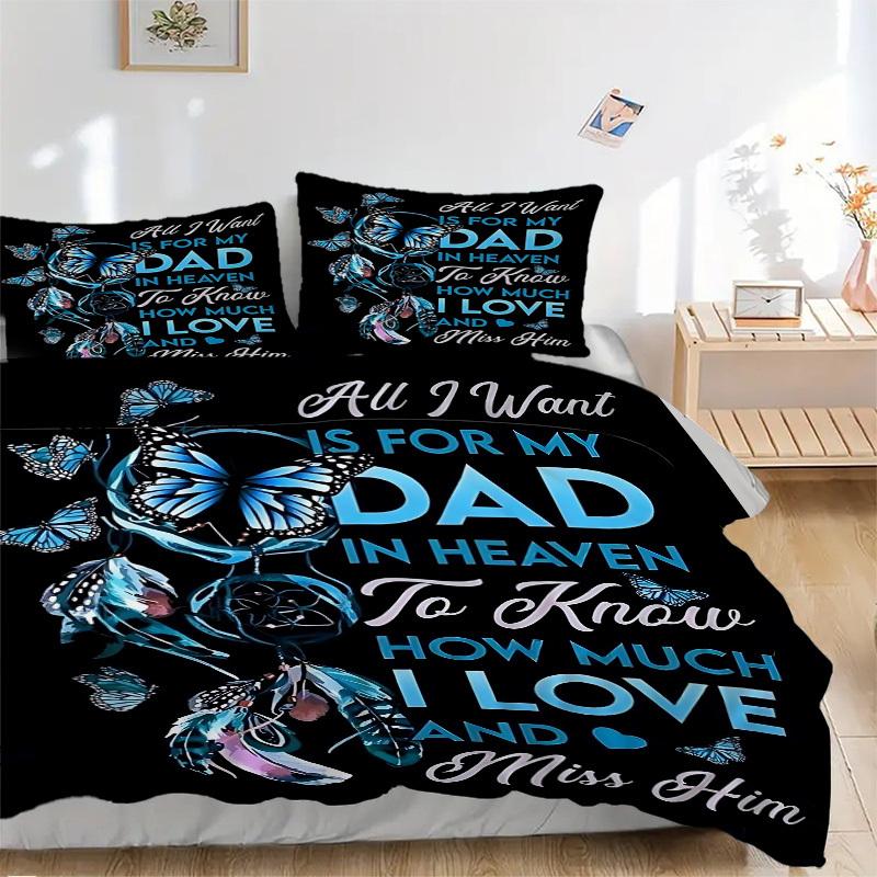 3pcs Dad Memorial Duvet Cover Set - Machine Washable, Includes 1 Cover and 2 Pillowcases, No Core Included yy251013138 135x200cm
3pcs Dad Memorial Duvet Cover Set - Machine Washable, Includes 1 Cover and 2 Pillowcases, No Core Included yy251013138 135x200cm