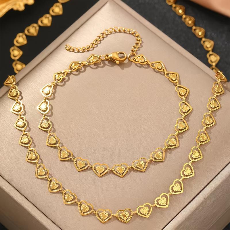 Female Necklace Niche Hollow Out Light Luxury Heart Necklace Haute Couture Tandem Peach Heart Versatile Multi-Style
Female Necklace Niche Hollow Out Light Luxury Heart Necklace Haute Couture Tandem Peach Heart Versatile Multi-Style