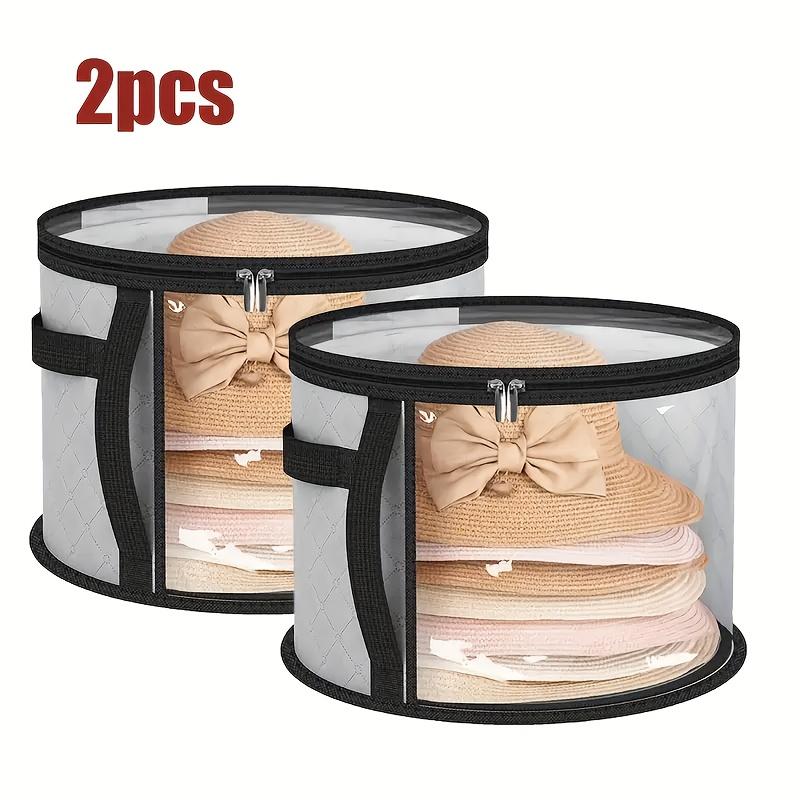 2pcs Hat Box Convenient Round Travel Hat Box Organizer Wear-Resistant Hat Organizer Hat Storage Organizer
2pcs Hat Box Convenient Round Travel Hat Box Organizer Wear-Resistant Hat Organizer Hat Storage Organizer