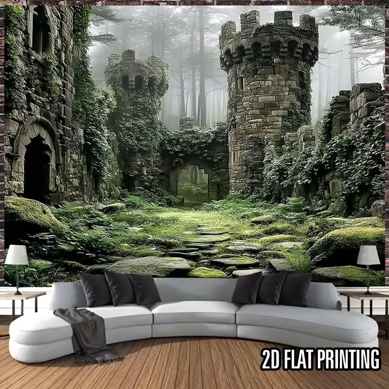 2D Mossy Castle Ruins Backdrop Misty Forest Photography Background Cloth 47.2x31.5inch/120*80cm
2D Mossy Castle Ruins Backdrop Misty Forest Photography Background Cloth 47.2x31.5inch/120*80cm