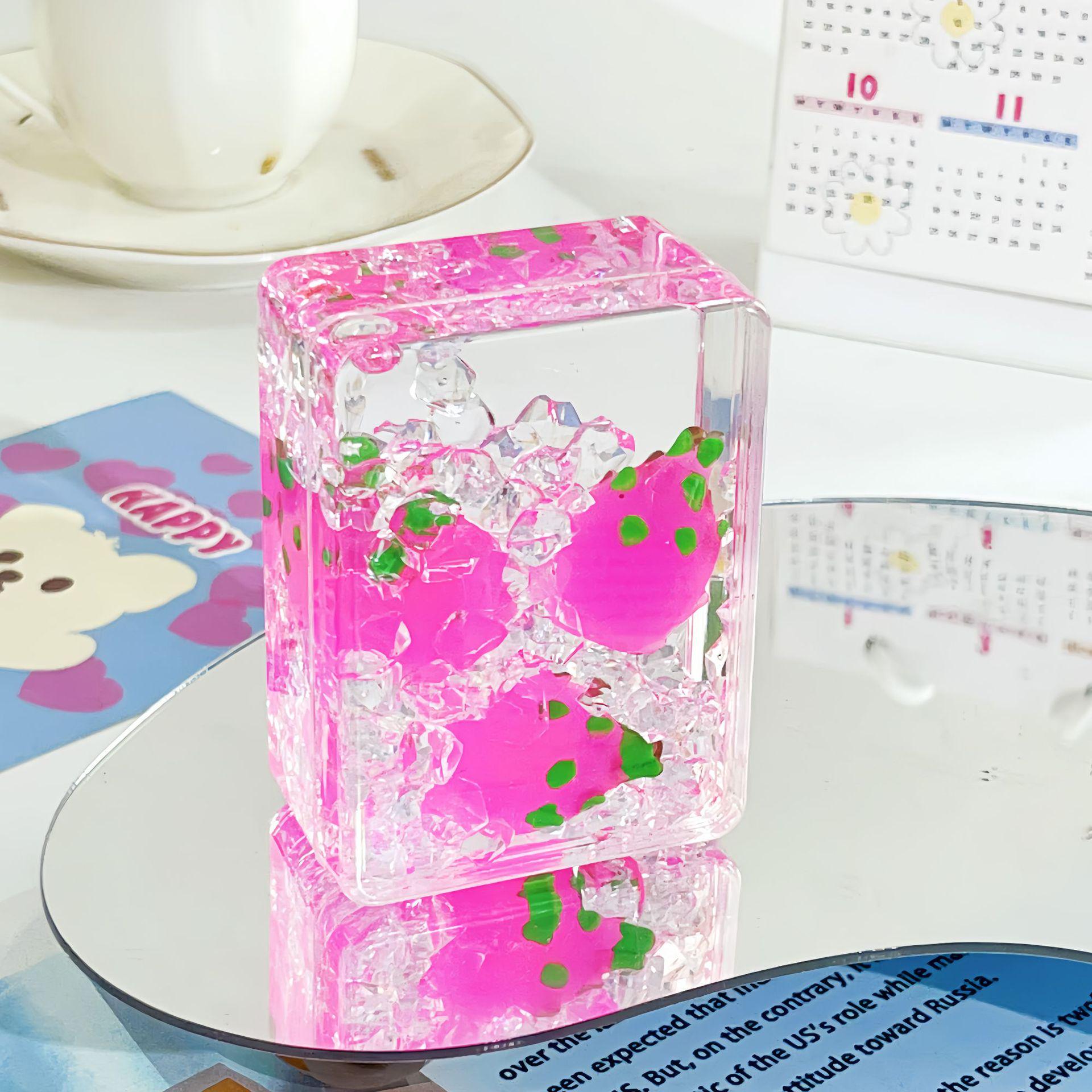 Transparent Rectangle Fruit Sand Art Ornament – Cute Acrylic Gift for Office & Birthdays
Transparent Rectangle Fruit Sand Art Ornament – Cute Acrylic Gift for Office & Birthdays