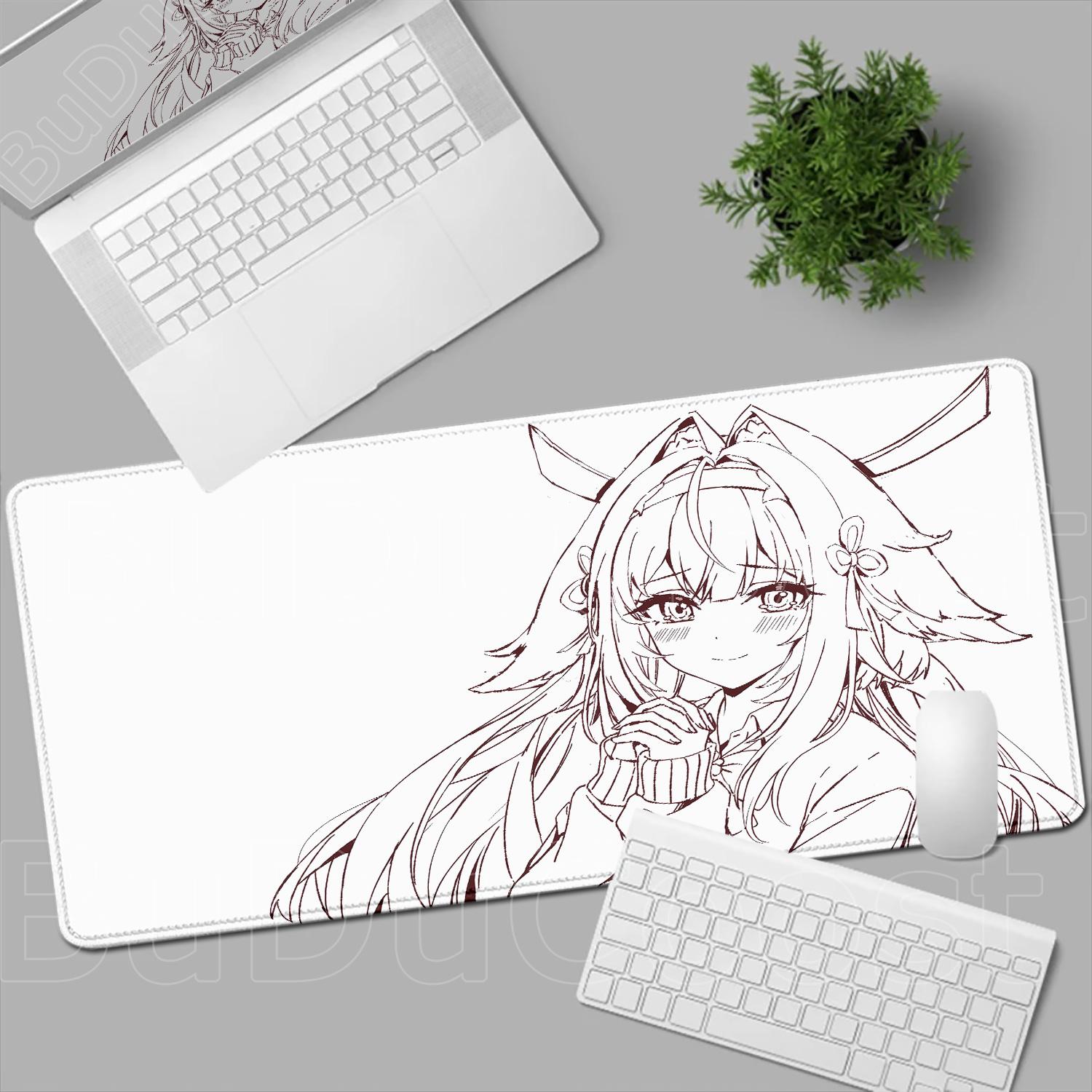New Kawaii Line Drawing Black White Cute Anime Girl Desk Mat Large Mouse Pad Office Keyboard Lock Edge Gaming Non-slip Mousepad 600x300x2mm
New Kawaii Line Drawing Black White Cute Anime Girl Desk Mat Large Mouse Pad Office Keyboard Lock Edge Gaming Non-slip Mousepad 600x300x2mm