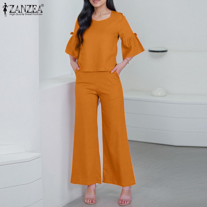 ZANZEA Women Ruffles 3/4 Sleeve Blouse and Pants Casual Two Piece Suit Sets S темно-синий
ZANZEA Women Ruffles 3/4 Sleeve Blouse and Pants Casual Two Piece Suit Sets S темно-синий