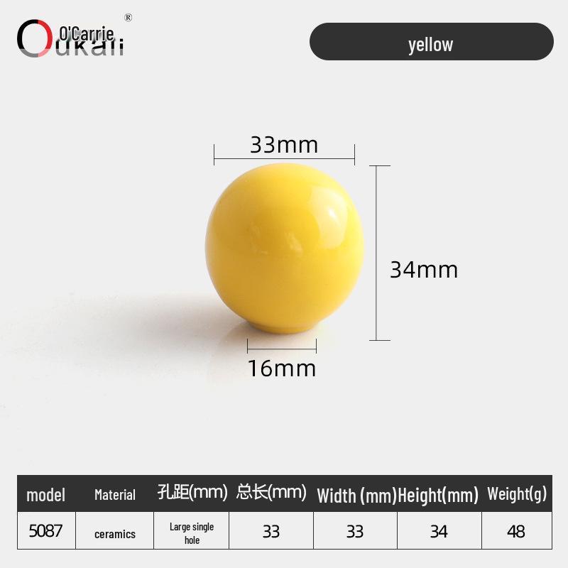 Красочная керамическая ручка для шкафов и ящиков - Круглая, одно отверстие
Красочная керамическая ручка для шкафов и ящиков - Круглая, одно отверстие