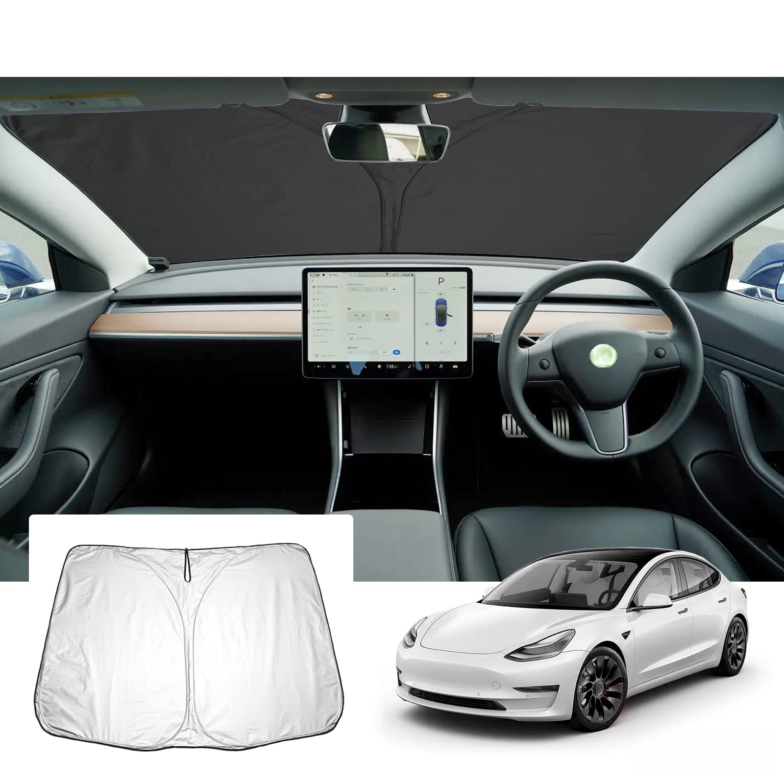 Tesla Model 3 Model Y Model 3 Model Y Новая модель Эксклюзивный автомобильный солнцезащитный козырек для лобового стекла Защита от УФ-излучения Складной затемняющий теплоизоляционный УФ-защитный козырек
Tesla Model 3 Model Y Model 3 Model Y Новая модель Эксклюзивный автомобильный солнцезащитный козырек для лобового стекла Защита от УФ-излучения Складной затемняющий теплоизоляционный УФ-защитный козырек
