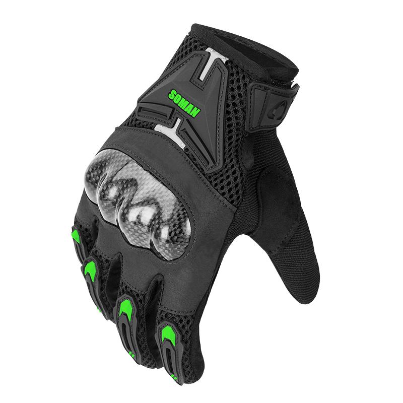 SOMAN Motorcycle Gloves Carbon Fiber Leather Moto Riding Gloves Men Motorbike Protective Gears Motocross Gants Moto Luvas MG19-S L зелёный
SOMAN Motorcycle Gloves Carbon Fiber Leather Moto Riding Gloves Men Motorbike Protective Gears Motocross Gants Moto Luvas MG19-S L зелёный
