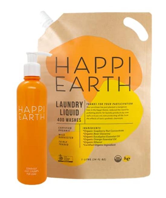 Happi Earth Laundry Detergent Certified Organic eco One bag is enough for about 400 and it costs about yen per (Bottle included) Renewable bottle. оранжевый
Happi Earth Laundry Detergent Certified Organic eco One bag is enough for about 400 and it costs about yen per (Bottle included) Renewable bottle. оранжевый