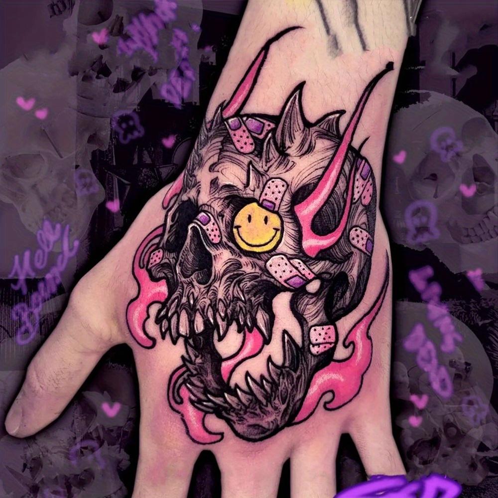 1 Sheets Hand Back Skull Tattoo Sticker Waterproof and Durable Temporary Party Tattoo
1 Sheets Hand Back Skull Tattoo Sticker Waterproof and Durable Temporary Party Tattoo