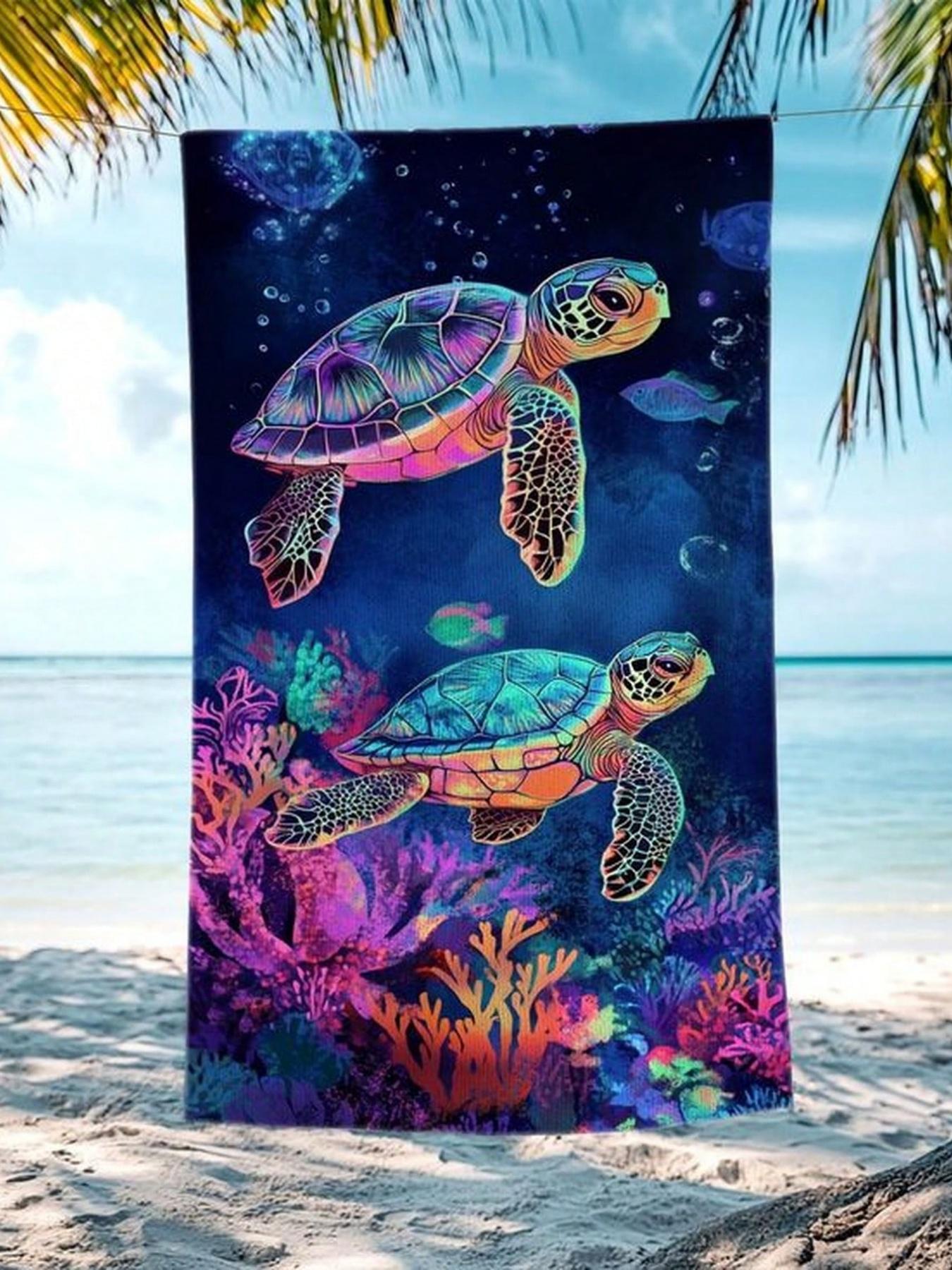 Sea Turtle Dolphin Large Beach Towel Quick Dry AbS1orbent Beach Towel Suitable For All People W40*H60(CM)
Sea Turtle Dolphin Large Beach Towel Quick Dry AbS1orbent Beach Towel Suitable For All People W40*H60(CM)