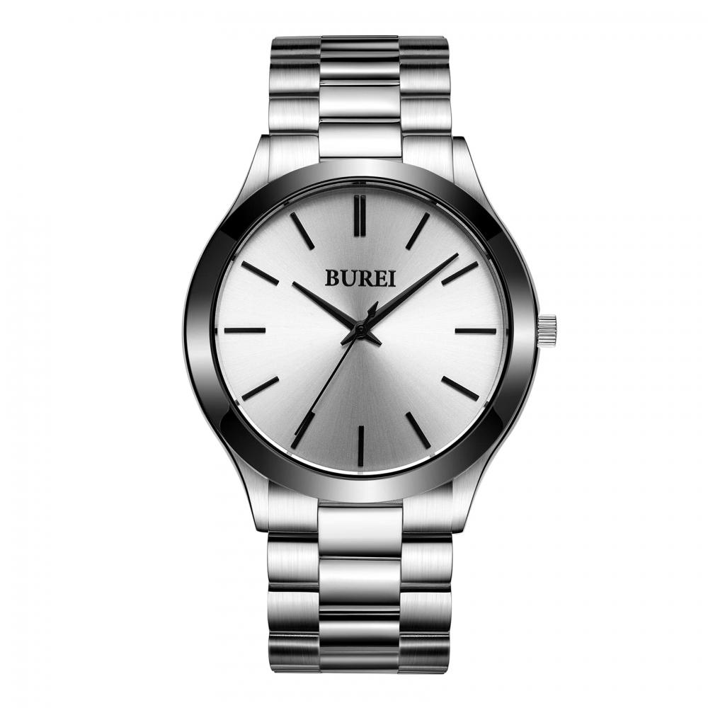 BUREI Watch Мужские аналоговые кварцевые серебристые водонепроницаемые мужские наручные часы
BUREI Watch Мужские аналоговые кварцевые серебристые водонепроницаемые мужские наручные часы