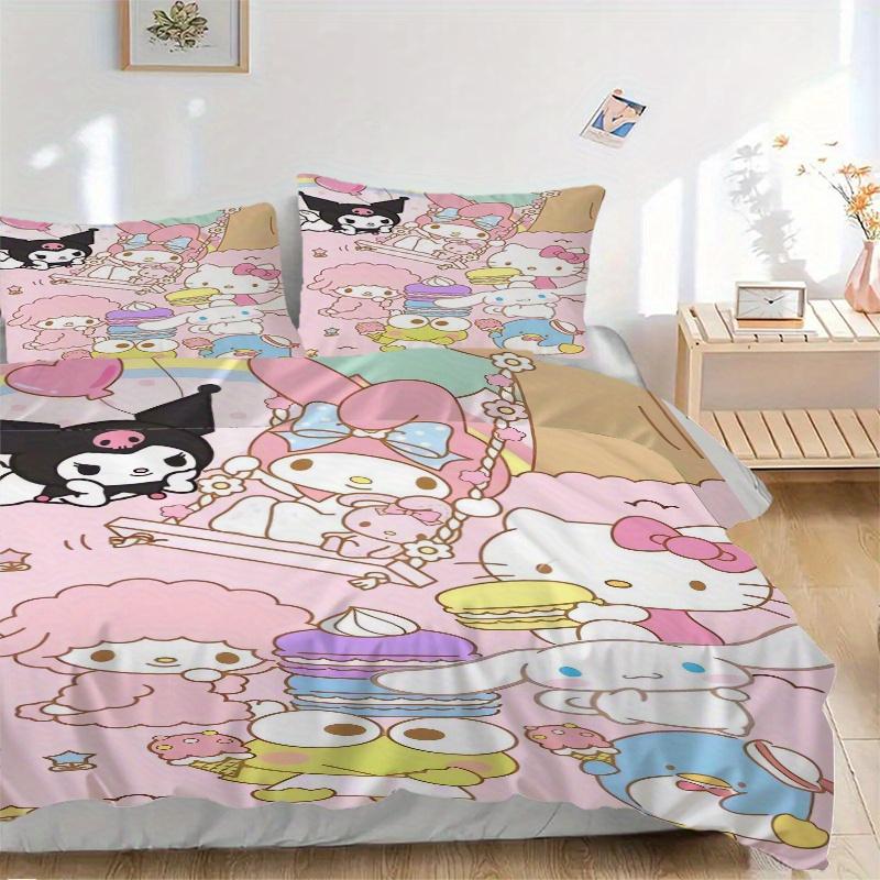 3pcs Happy My Melody and Friends Three-Piece Patterned Quilt Cover Set - Soft and Cozy Bedroom, Guest Room and Dorm Decorative Bedding 3-Piece Se 135x200cm
3pcs Happy My Melody and Friends Three-Piece Patterned Quilt Cover Set - Soft and Cozy Bedroom, Guest Room and Dorm Decorative Bedding 3-Piece Se 135x200cm