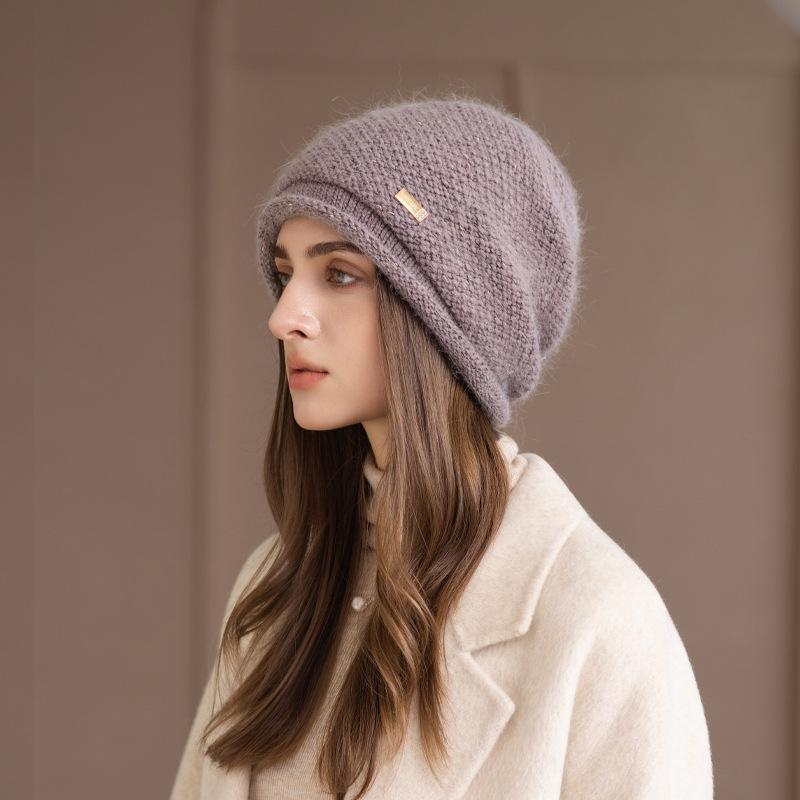 Autumn and winter new velvet knitted stacking hat women s thermal pullover hat windproof ear protection hat fashionable wide brim shows small face темного кольору хакі
Autumn and winter new velvet knitted stacking hat women s thermal pullover hat windproof ear protection hat fashionable wide brim shows small face темного кольору хакі