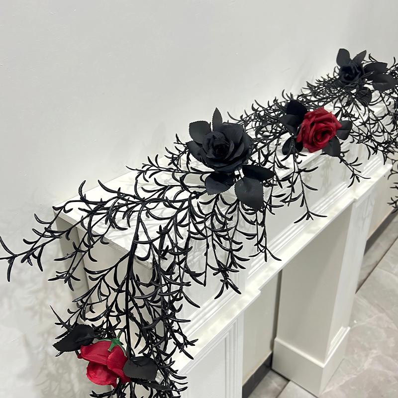 Halloween Simulated Rose Ornament Simulated Vine Party Plastics Ornament Silk Flower Decorative Hangings Home Garden 180cm
Halloween Simulated Rose Ornament Simulated Vine Party Plastics Ornament Silk Flower Decorative Hangings Home Garden 180cm