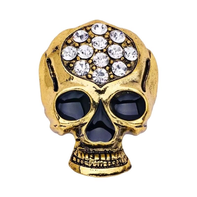 Retro Skull Designs Brooch Sturdy Alloy Gothic Jewelry for Women Stylish Outfit Enhancer Secure Pin Gift золотий
Retro Skull Designs Brooch Sturdy Alloy Gothic Jewelry for Women Stylish Outfit Enhancer Secure Pin Gift золотий