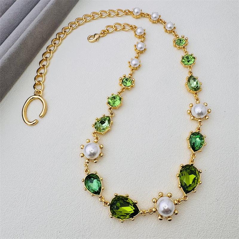 Oscar de la Renta 18K Gold-Plated Rhinestone & Pearl Water Wave Necklace
Oscar de la Renta 18K Gold-Plated Rhinestone & Pearl Water Wave Necklace