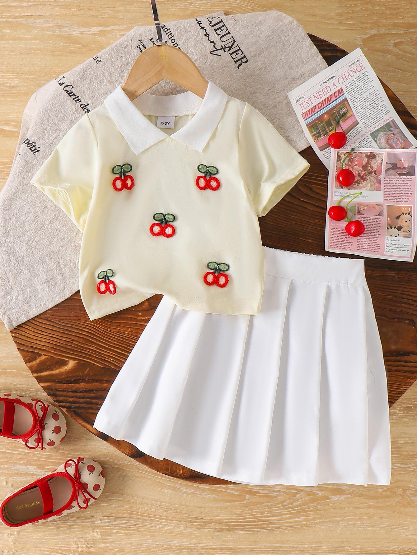 Girls Fashion Set - Summer Children s Princess Cherry Polo Neck T-shirt and A-line Skirt Set 2-3Y жёлтый
Girls Fashion Set - Summer Children s Princess Cherry Polo Neck T-shirt and A-line Skirt Set 2-3Y жёлтый
