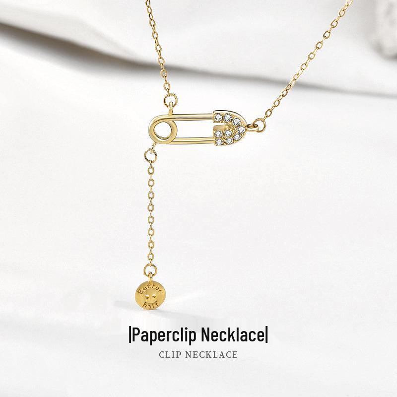 Retro American S925 Sterling Silver Paperclip Tassel Necklace for Women - Light Luxury Clavicle Jewelry 925 Silver
Retro American S925 Sterling Silver Paperclip Tassel Necklace for Women - Light Luxury Clavicle Jewelry 925 Silver