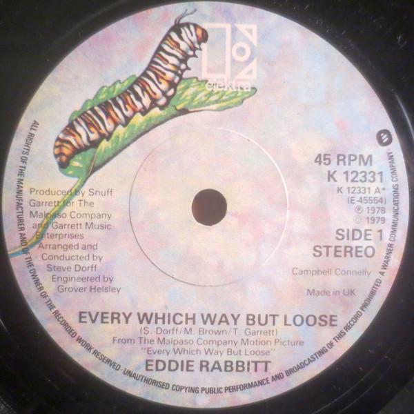 7inch Record EDDIE RABBITT - Every Which Way But Loose K12331 Elektra 1979 UK Pop Used
7inch Record EDDIE RABBITT - Every Which Way But Loose K12331 Elektra 1979 UK Pop Used