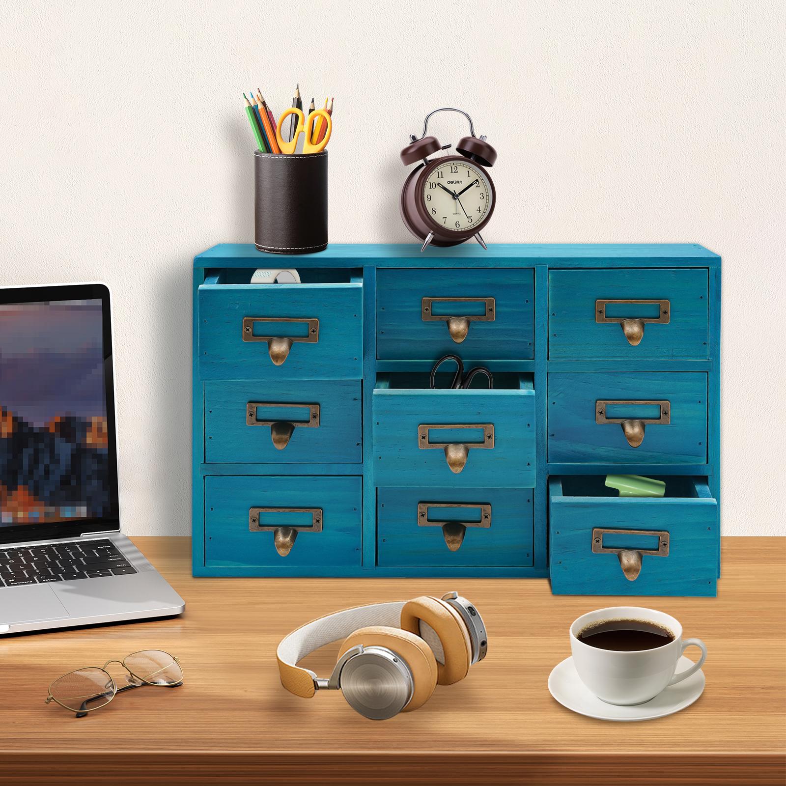 Деревянный аптекарский шкаф на 9 ящиков, Прочный ящик для хранения трав в деревенском стиле, Органайзер для ящиков стола для кабелей, специй, офиса и дома синий
Деревянный аптекарский шкаф на 9 ящиков, Прочный ящик для хранения трав в деревенском стиле, Органайзер для ящиков стола для кабелей, специй, офиса и дома синий