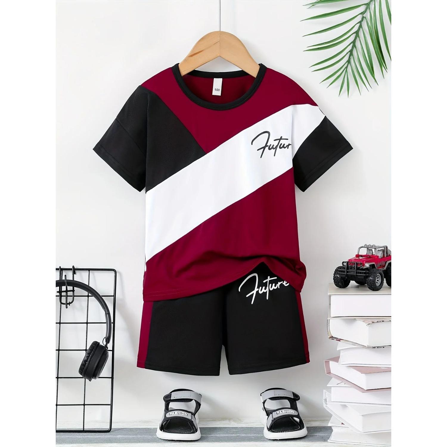 Summer new children s casual 3D printed short sleeved T-shirt and shorts set 5-6 Years
Summer new children s casual 3D printed short sleeved T-shirt and shorts set 5-6 Years