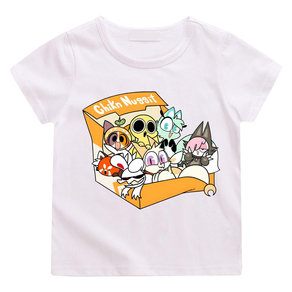 Chikn Nuggit T-shirts Cartoon Print Cute Manga Tshirt Crew Neck Boys/girls Cotton T Shirt 12T білий
Chikn Nuggit T-shirts Cartoon Print Cute Manga Tshirt Crew Neck Boys/girls Cotton T Shirt 12T білий