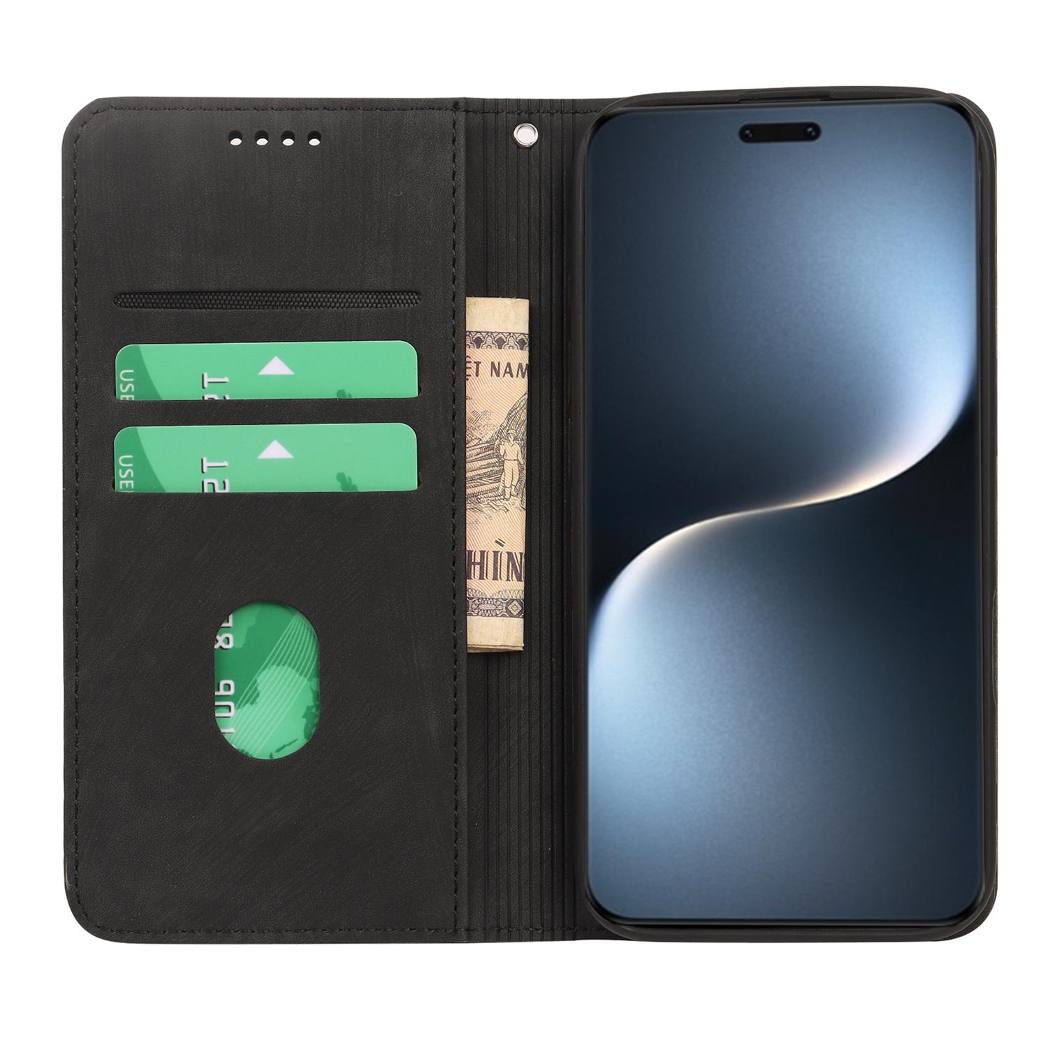 For Honor Magic7 Pro 5G Case Strong Magnetic Leather Wallet Phone Cover with Striped Texture Black
For Honor Magic7 Pro 5G Case Strong Magnetic Leather Wallet Phone Cover with Striped Texture Black