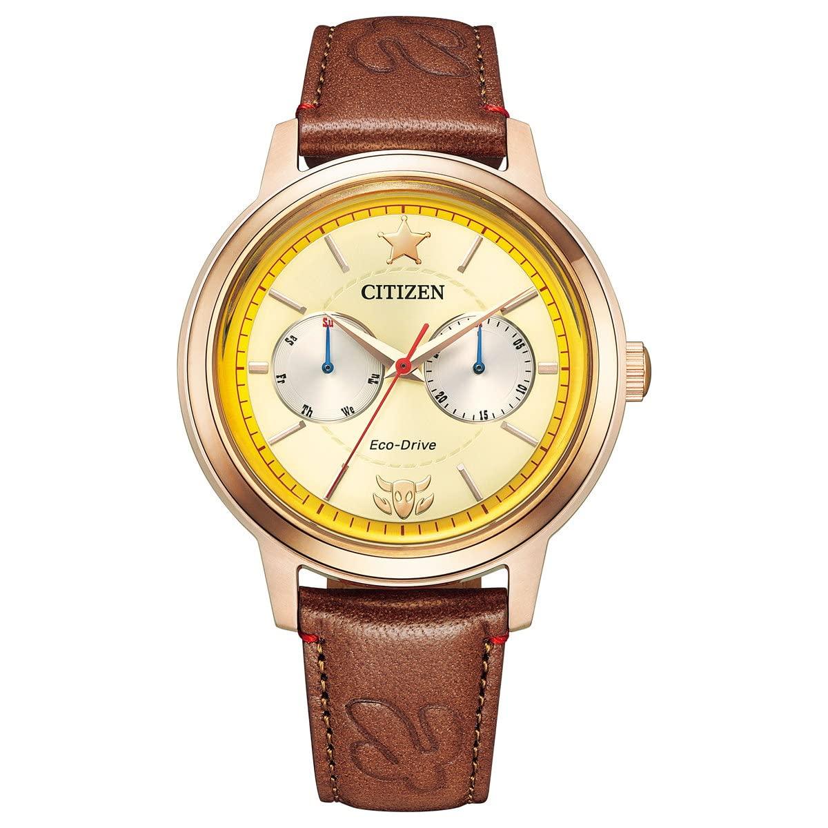 Citizen Disney Collection Watch Edition of 700 pieces (Limited worldwide, Woody-inspired model) Eco-Drive (Gold/Waterproof/Brown) BU4042-09A
Citizen Disney Collection Watch Edition of 700 pieces (Limited worldwide, Woody-inspired model) Eco-Drive (Gold/Waterproof/Brown) BU4042-09A
