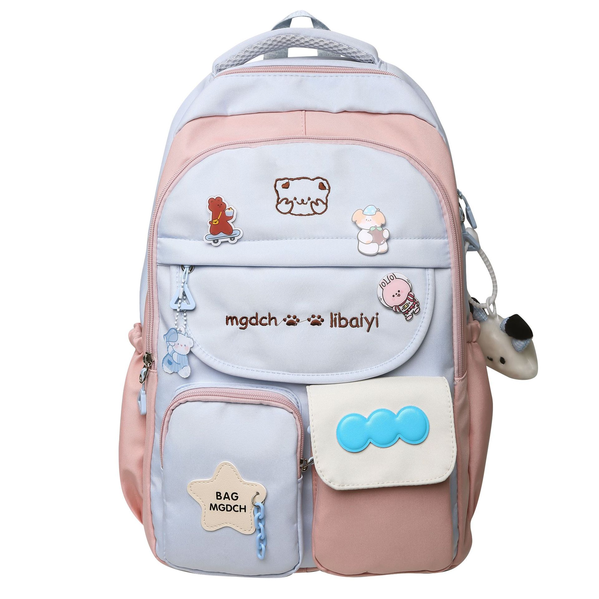 Japanese ins cute contrasting colors large-capacity student schoolbag junior high school high school new commuter travel backpack Double back синий
Japanese ins cute contrasting colors large-capacity student schoolbag junior high school high school new commuter travel backpack Double back синий