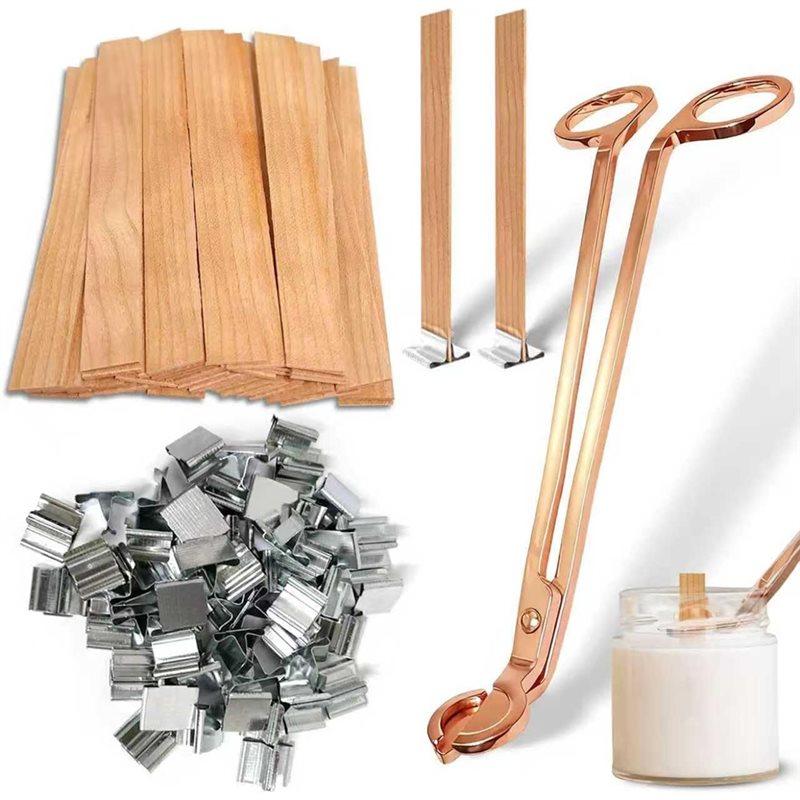 HHO-Wooden For Candles Wicks 100Pcs Wood Wicks With Rose Gold Trimmer For DIY Candle Makers
HHO-Wooden For Candles Wicks 100Pcs Wood Wicks With Rose Gold Trimmer For DIY Candle Makers