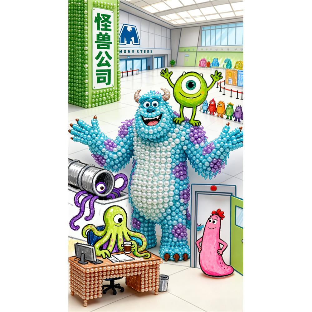 Disney Pearl Painting, Monsters Inc DIY Pearl Art Pearl Painting Kit Pearl Art Painting Wall Suitable for Home and Office Decoration Handmade Gift 30x40
Disney Pearl Painting, Monsters Inc DIY Pearl Art Pearl Painting Kit Pearl Art Painting Wall Suitable for Home and Office Decoration Handmade Gift 30x40