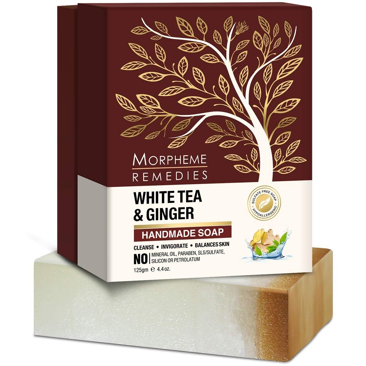 @ Morpheme Remedies White Tea & Ginger Luxury Soap 125g
@ Morpheme Remedies White Tea & Ginger Luxury Soap 125g