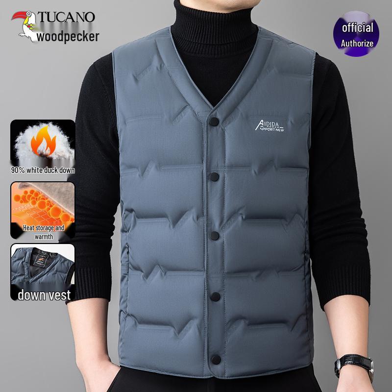 Woodpecker Men s Winter V-Neck Down Vest - Warm, Casual, Cold-Resistant Waistcoat for Middle-Aged 4XL сірий колір
Woodpecker Men s Winter V-Neck Down Vest - Warm, Casual, Cold-Resistant Waistcoat for Middle-Aged 4XL сірий колір